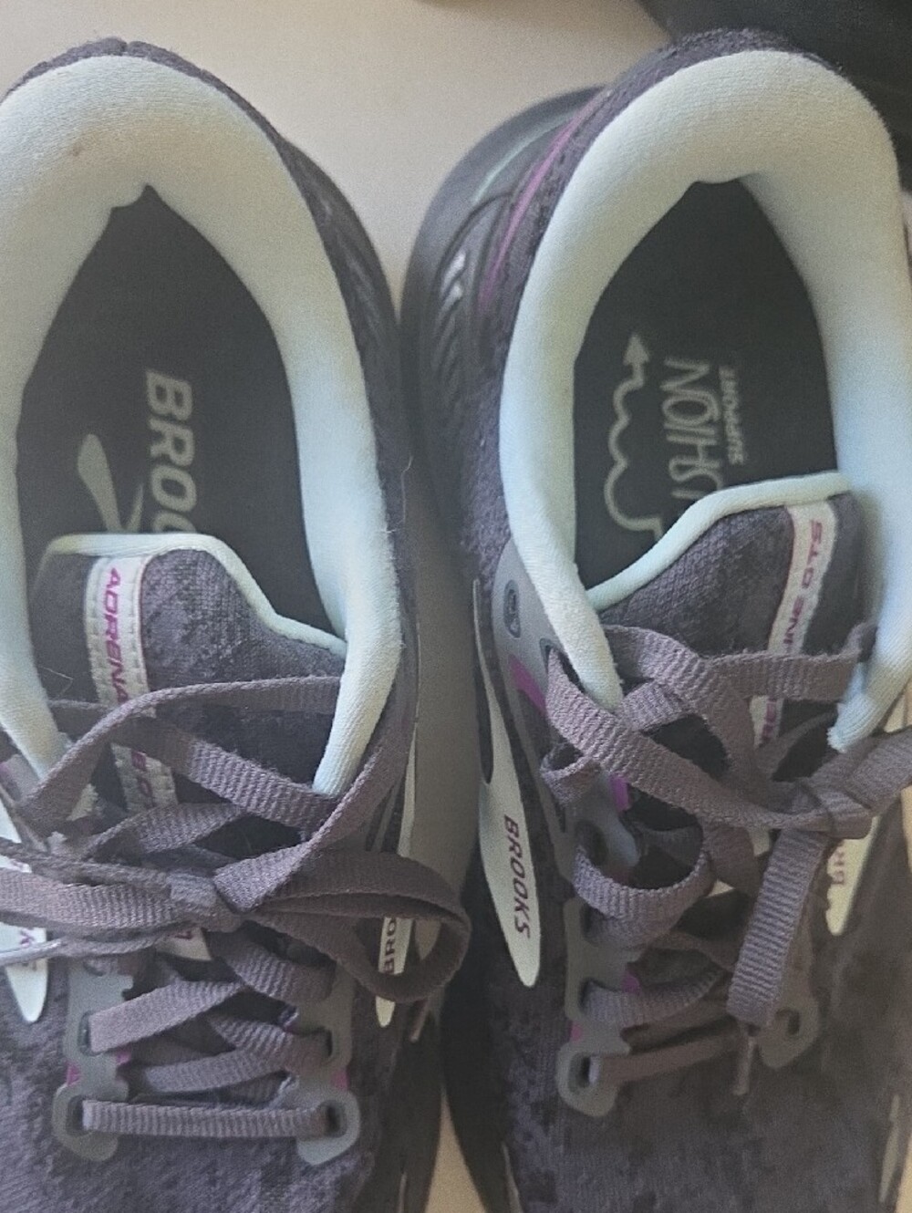 Brooks Women's Sneakers — Charcoal with Purple Accents - Picture 2 of 9